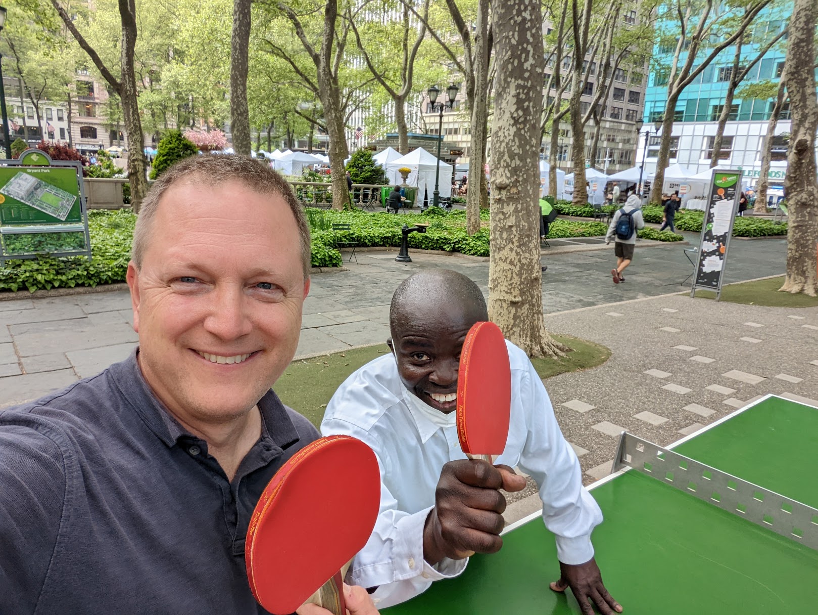 Bryant Park Ping Pong Ted Merz